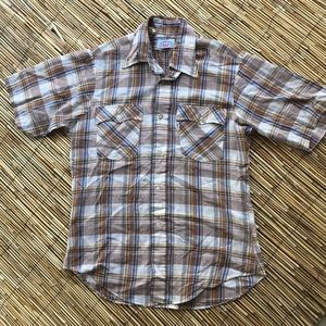 Vintage Short Sleeve Plaid Levi’s Shirt